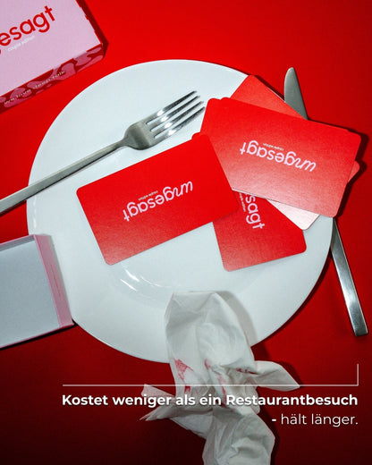 Kartenspiel für Paare – Ungesagt „Herz über Kopf“ Couple Edition